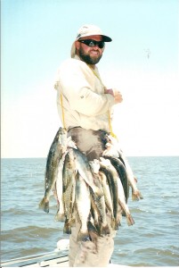 Capt. Clay With Some Nice Speckled Trout
