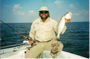 Capt. Clay Showing Off A Nice Speckled Trout