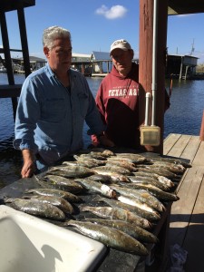 A Couple Of Guys That Had A Great Time At Bayou Log Cabins Fishing Lodge
