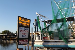 Capt. Clay On His Shrimp Boat