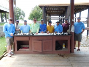 A Great Group Of Guys Catching Speckled Trout