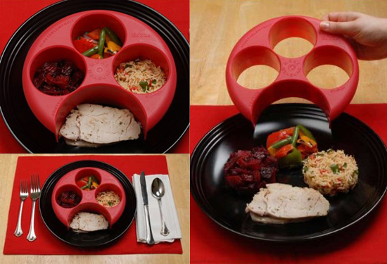 Meal Measure Portion Control Plate (Red)